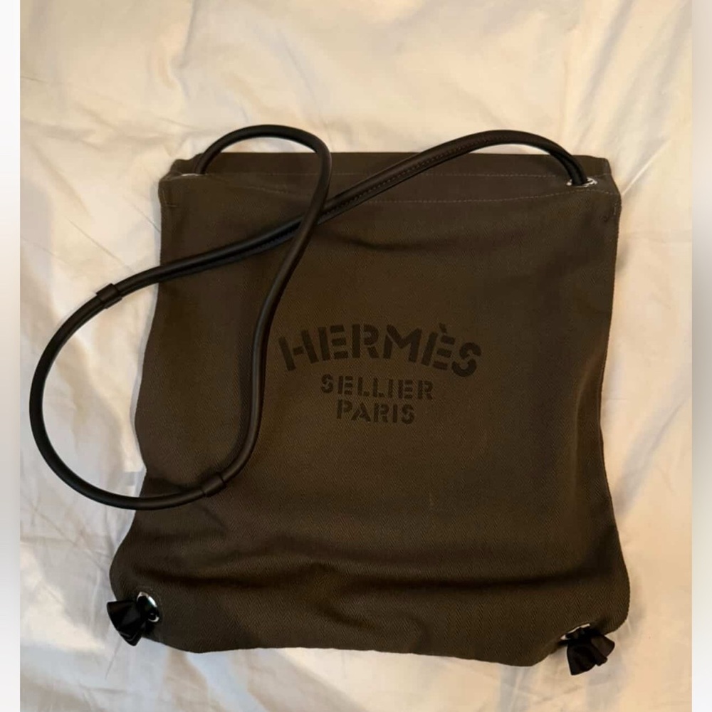 Hermes tote backpack equestrian line